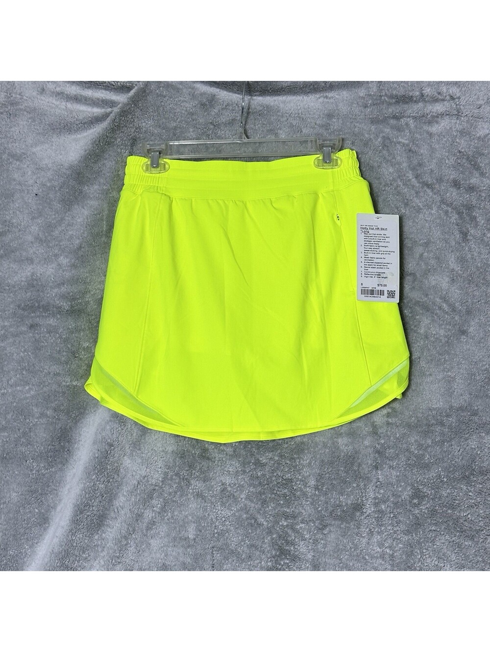 Lululemon Women’s Size 8 Hotty Hot High-Rise Skort Long version Hilighter Yellow